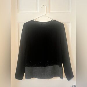 Zara Black and Gray Women's Top